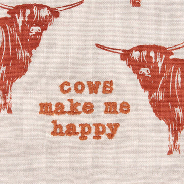 Primitives by Kathy Primitives by Kathy - Cows Make Me Happy Kitchen Towel